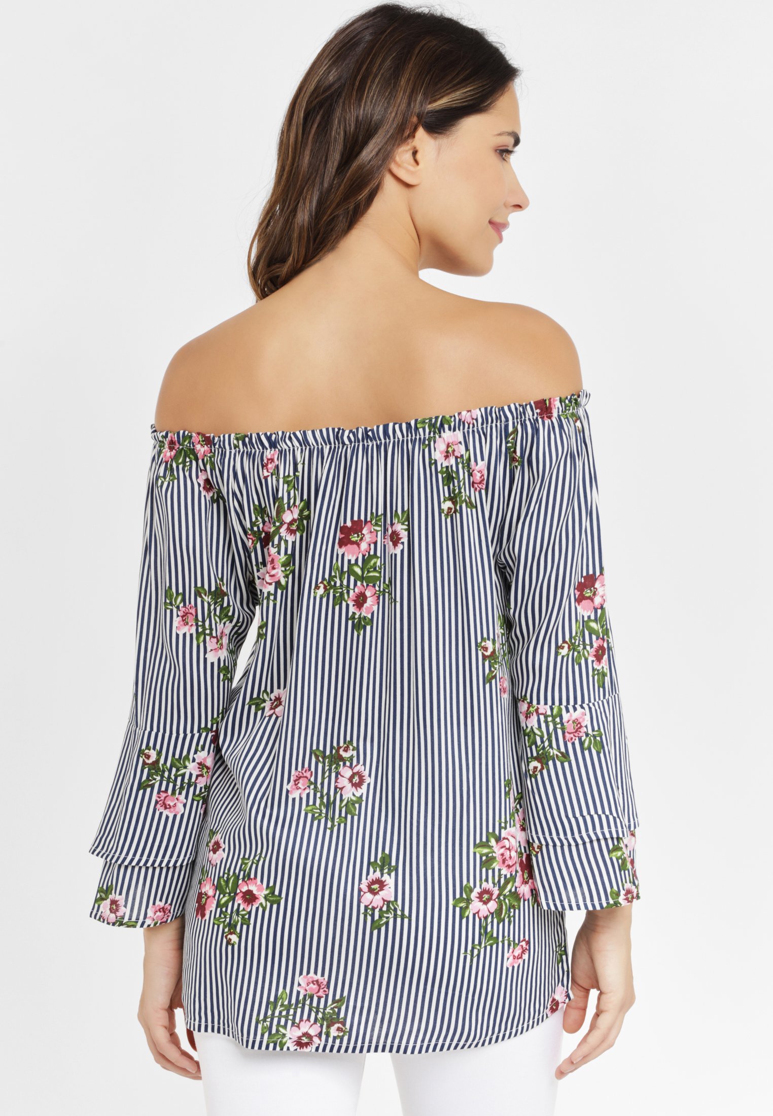 Blaue carmenbluse Clearance